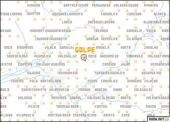 map of Golpe