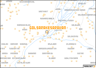 map of Gol Sarak-e Sarāvān