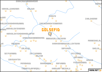 map of Gol Sefīd