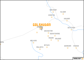 map of Gol Shūdān