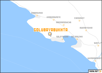 map of Golubaya Bukhta