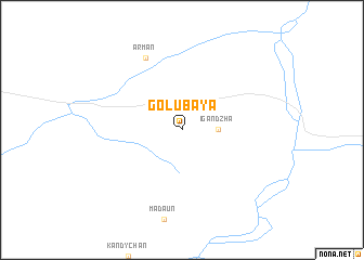 map of Golubaya