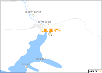 map of Golubaya