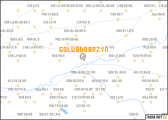 map of Golub-Dobrzyń