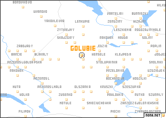 map of Golubie