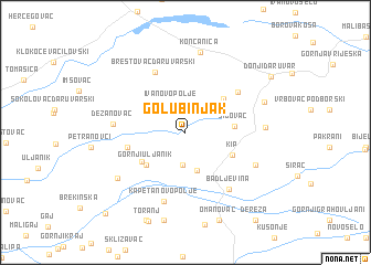 map of Golubinjak