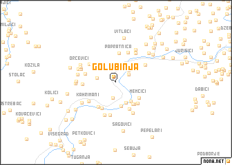 map of Golubinja