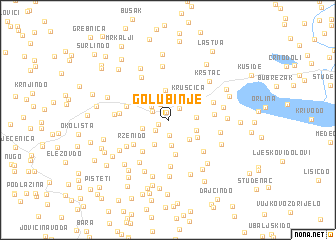 map of Golubinje