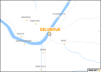 map of Golubinje