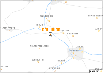 map of Golubino