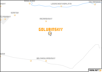 map of Golubinskiy