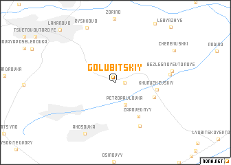 map of Golubitskiy