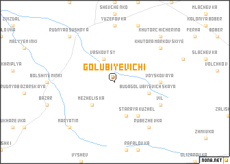 map of Golubiyevichi