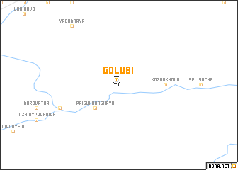 map of Golubi