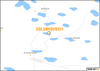 map of Golubkovskiy