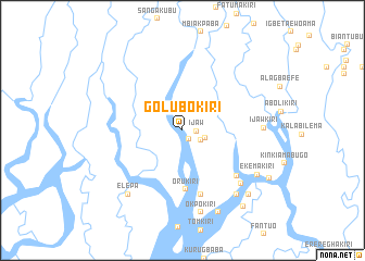 map of Golubokiri