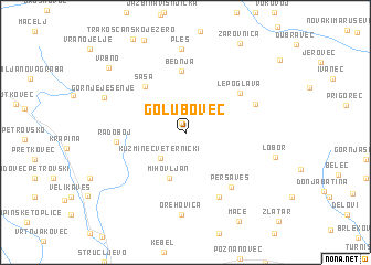 map of Golubovec