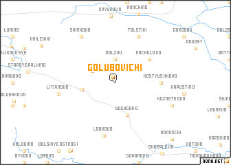 map of Golubovichi