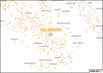 map of Golubovići
