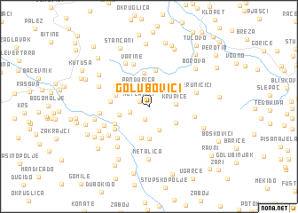 map of Golubovići