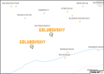 map of Golubovskiy