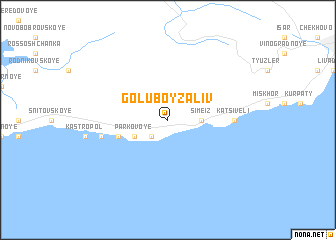 map of Goluboy Zaliv