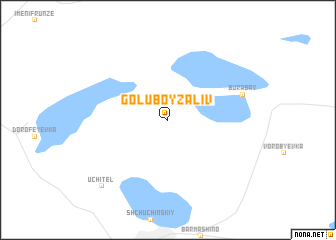 map of Goluboy Zaliv