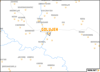map of Golūjeh
