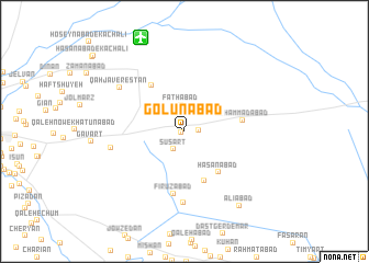 map of Golūnābād