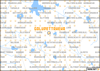 map of Golupettawewa