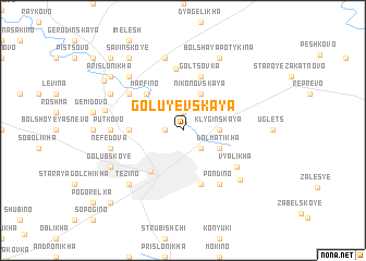 map of Goluyevskaya