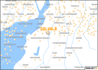 map of Golwāla