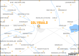 map of Gólyadůlő