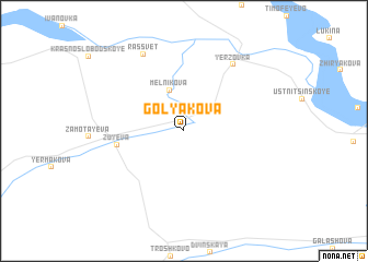 map of Golyakova