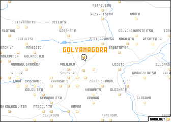 map of Golyama Gora