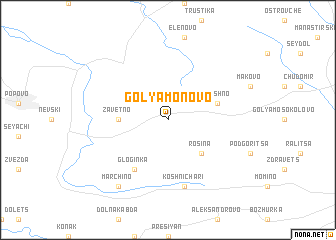 map of Golyamo Novo