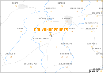 map of Golyam Porovets