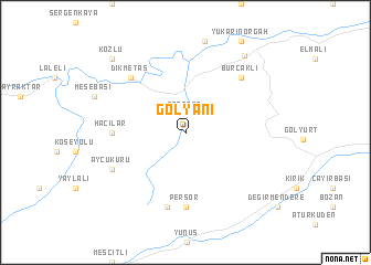 map of Gölyanı