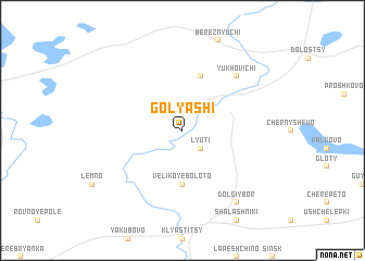 map of Golyashi