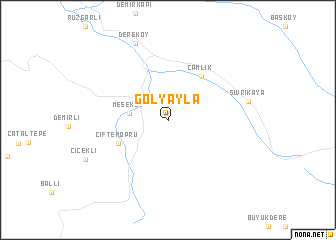 map of Gölyayla