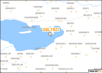 map of Gölyazı