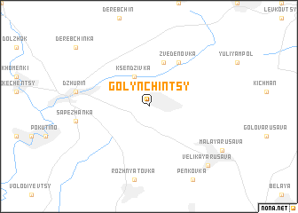 map of Golynchintsy