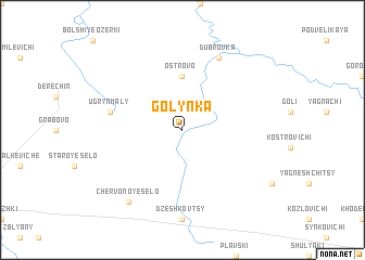 map of Golynka