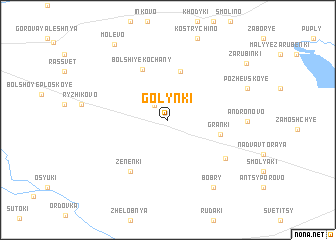 map of Golynki