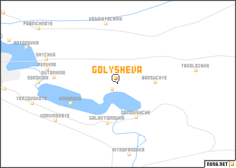 map of Golyshëva