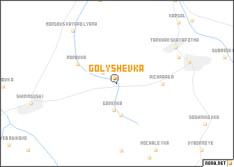 map of Golyshëvka