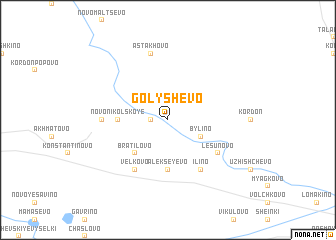 map of Golyshëvo