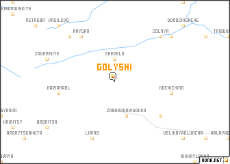 map of Golyshi