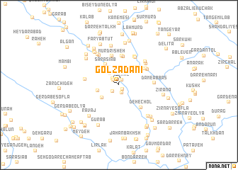 map of Golzadanī