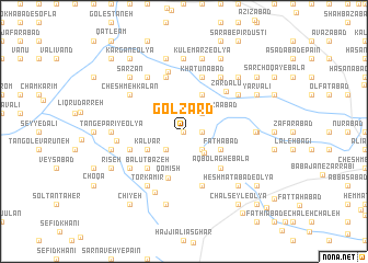 map of Gol Zard